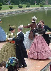 Septembre 2006 : Journée du Patrimoine au château de Breteuil Thème Second Empire : Achille Fould et le Marquis de Breteuil recoivent la famille impériale en 1856