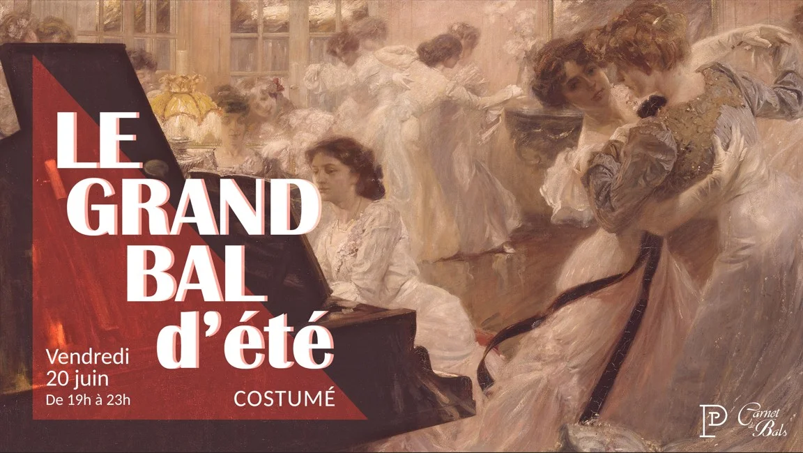 Affiche illustrée du Grand Bal d’Été au Petit Palais